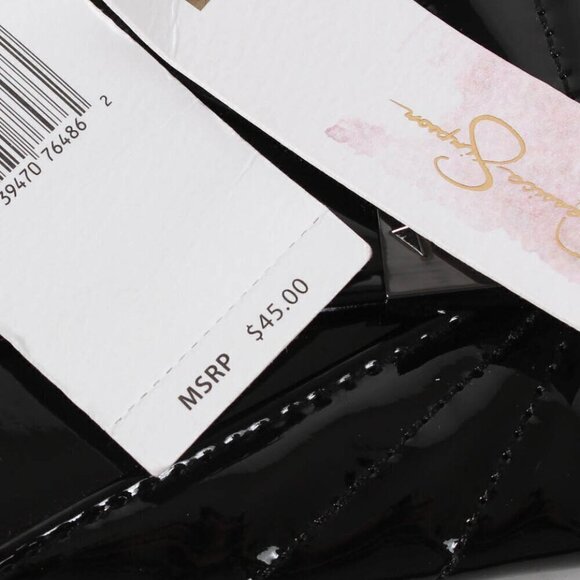 Jessica Simpson Black Patent Leather Wallet, Wristlet, NWT - Picture 6 of 8